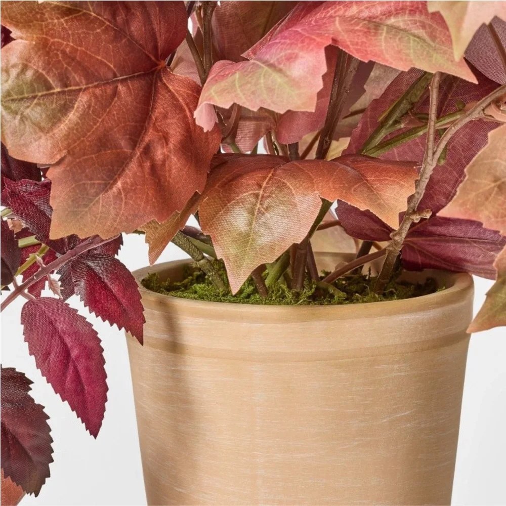 STUDIO MCGEE NWT mixed fall faux arrangement -red -22”
